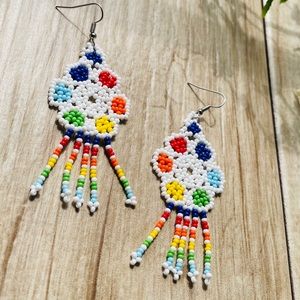 Native Cora Artisan Beaded Earring Set